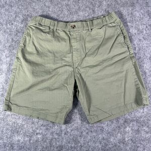 Maamgic Shorts Mens 36 Green Elastic Stretch 7” Inseam Pocket Flap